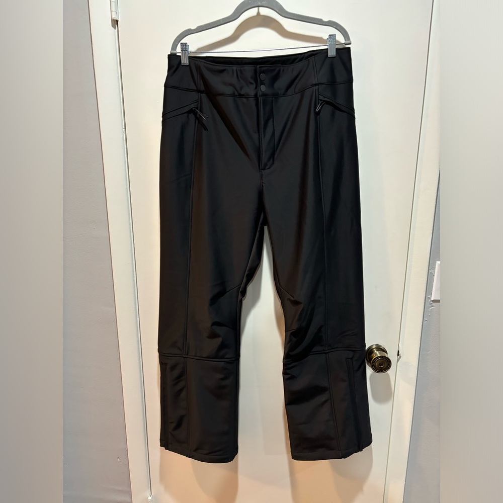 Halfdays Women's Emma Soft shell Black Pants in XL short/petite length